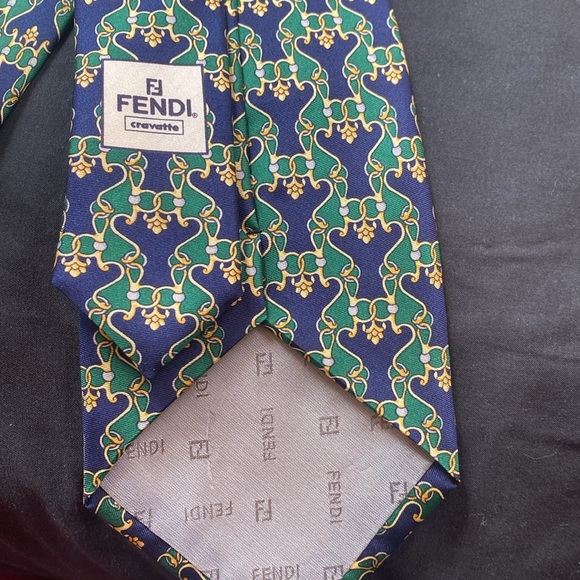 FENDI men’s tie 100 % silk - Picture 1 of 4
